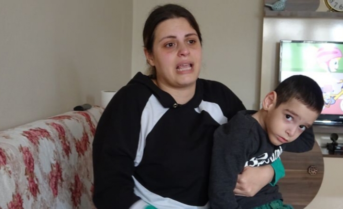 Bursa'daki gözü yaşlı anne, serebral palsi hastası olan 5 yaşındaki oğlu için tek isteği...