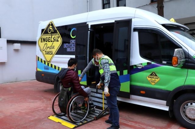 Ordu'da engelli bireyler için 'Engelsiz Taksi'