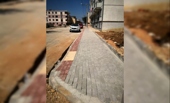 Osmangazi'de kaldırımlar engelli bireylerin ihtiyacına göre düzenleniyor
