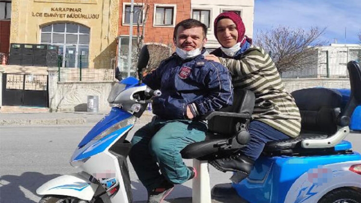Engelli çiftin çalınan elektrikli motosikleti, satışa çıkarılınca bulundu