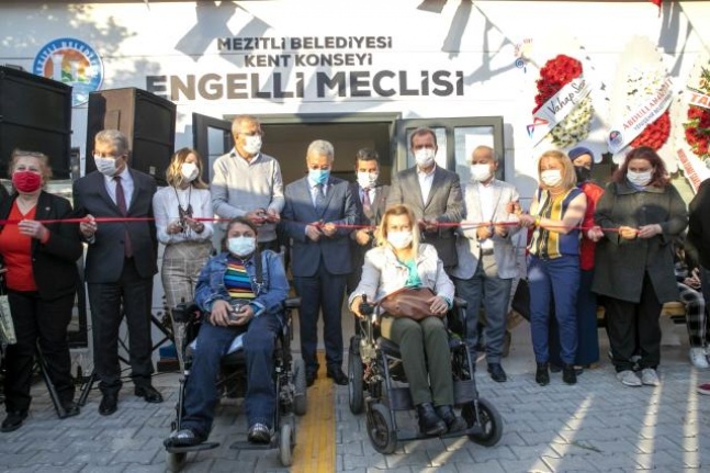 Engelliler, Mezitli'de yeni bir yaşam alanına kavuştu