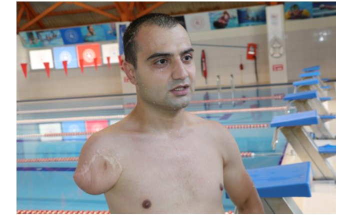 Yozgatlı engelli yüzücü Rahmi Ersoy'un hedefi paralimpik oyunlar
