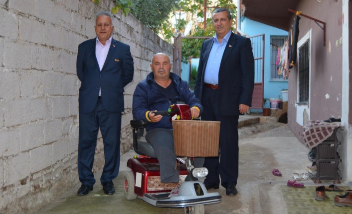 Türkiye Harp Malulü Gaziler Şehit Dul ve Yetimleri İslahiye Derneği'nden akülü araç desteği