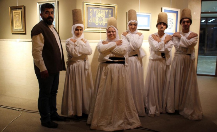 Azimle çalışan özel öğrenciler sema öğrendi