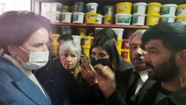 Engelli vatandaşın sözleri Akşener'i kızdırdı!