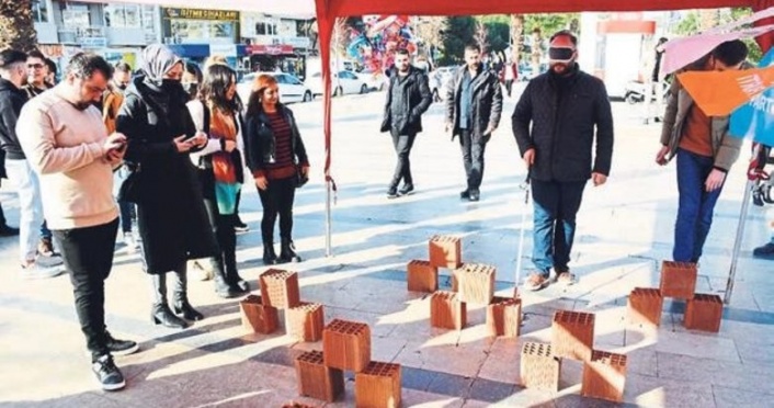 Empati parkurunda engellere dikkat çekildi