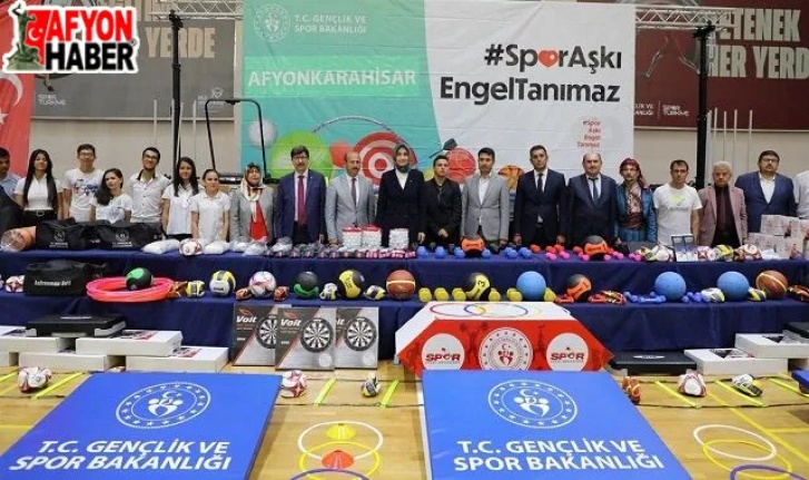Engelli bireylere spor malzemesi desteği