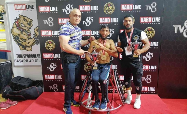 Ağrılı bedensel engelli sporcu Türkiye Şampiyonu oldu