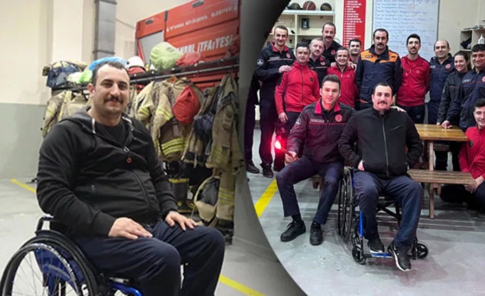 15 yaşında engelli kaldı, itfaiye erlerinin desteğiyle yaşama tutundu