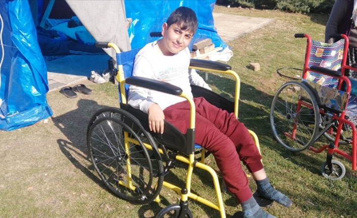Gaziantep'te engelli depremzedelere medikal malzeme desteği veriliyor