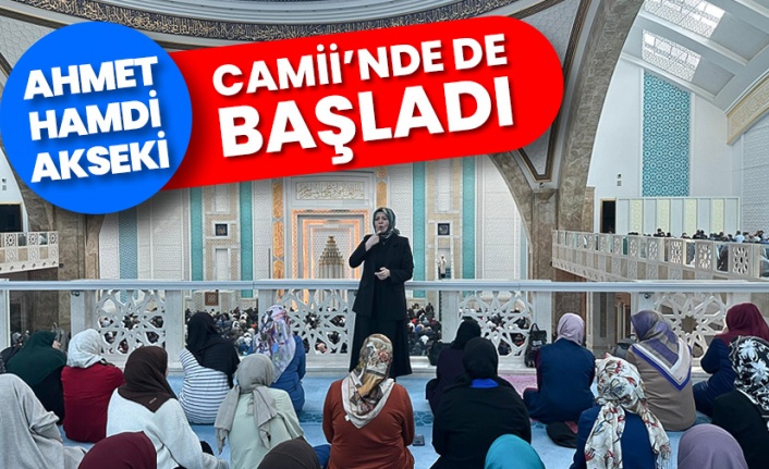 Ahmet Hamdi Akseki Camii’nde işitme engelli kadınlara özel hutbe