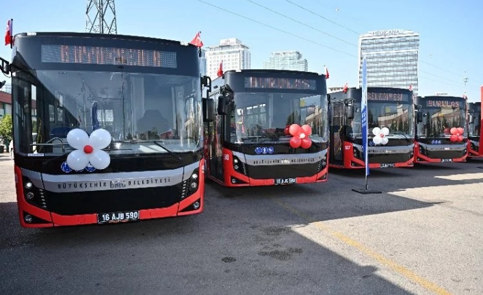 Bursa’da ulaşım filosu gençleşerek büyüyor! 15 sıfır araç hizmete giriyor