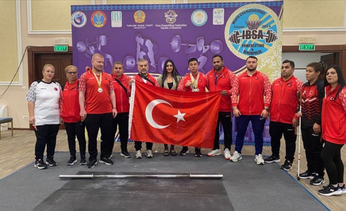 Görme engelli milli halterciler, Dünya Şampiyonası'nı 37 madalyayla tamamladı