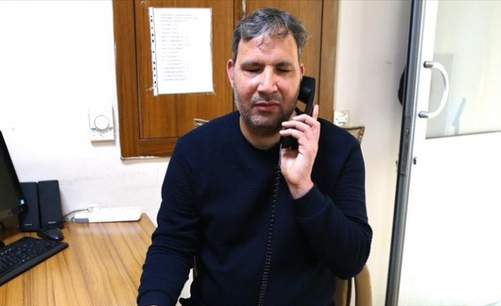 Hastanenin telefon trafiği görme engelli santral görevlisine emanet