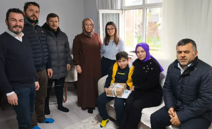 DMD hastası Ahmet Ayaz için duygusal karne töreni