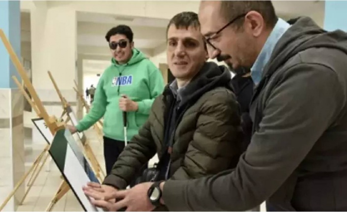 Görme engellilerin sanat tutkusu yarıda kalmayacak! Dokunarak tüm resimleri hissedecekler