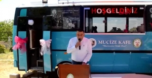 Hurda otobüsten dönme 'Mucize Kafe' engelliler için hizmete girdi