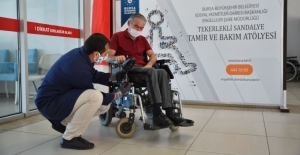 Bursa Büyükşehir Belediyesi akülü arabaları ücretsiz tamir ediyor