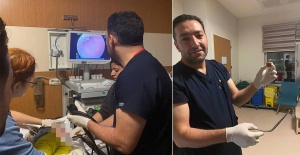 Zihinsel engelli kadının yemek borusuna kaçan ceviz, operasyonla çıkarıldı