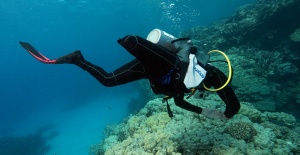 Su altı görüntü yönetmeni Tahsin Ceylan bedensel engelli Özgür Akçı’yla Kızıldeniz’e daldı