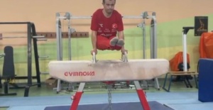 Down Sendromlu Milli Sporcu Serkan Beceren, aletli jimnastikte ülkemizi bir kez daha uluslararası arenada temsil edecek